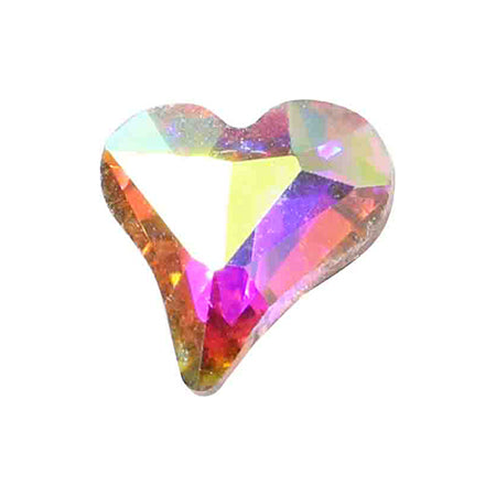 MATIERE Glass Stone Asymmetric Heart Aurora 3p