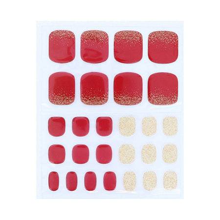 BEAUTY NAILER Prime Gel For Toenails PGF-1 Crimson Rose x Glitter