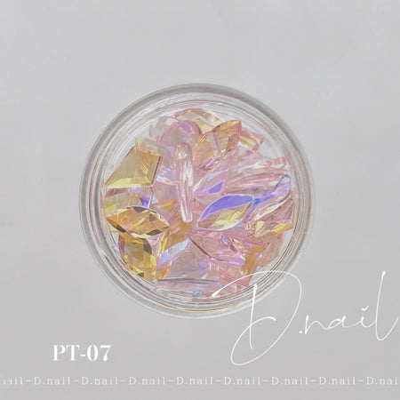 D.nail see-through ice stone PT-07 Pink & Purple