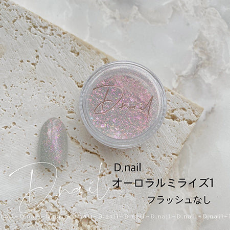 D.nail Aurora Luminous Powder 01 pink