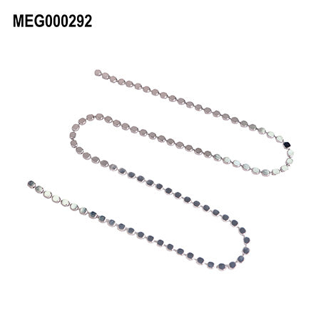 SONAIL×MEG R Basic Series Round Slice Chain Arrangement Deco Silver MEG000292