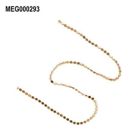 SONAIL×MEG R Basic Series Round Slice Chain Arrangement Deco Gold MEG000293