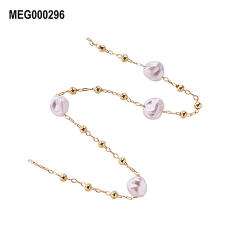 SONAIL×MEG R Basic Series Baroque Pearl Azuki Chain Gold MEG000296
