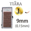 TIARA Gradation Color Lash Red & Black J Curl 8mm