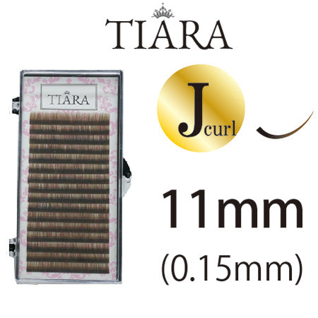 TIARA Gradation Color Lash Brown & Black J Curl 11 mm