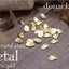 Donaclassy matte metal plate petal Matte Gold 8P  7mm in length X 7mm in width