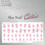 Sha-Nail Charm  Starlight Sakura 50mm x 86mm  1P