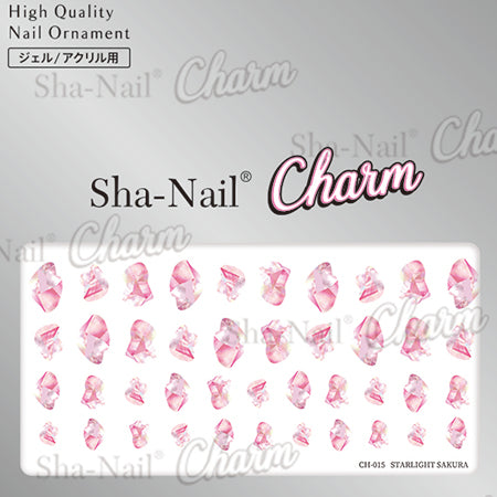 Sha-Nail Charm  Starlight Sakura 50mm x 86mm  1P