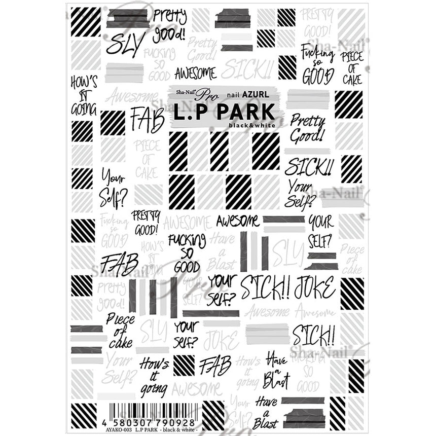 Sha-Nail Pro Kanae LP Park Black & White AYAKO-003