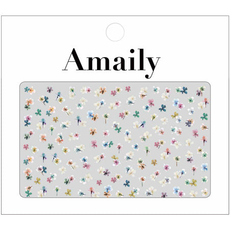Amaily Nail Stickers  No. 1-32 Pressed flowers (colorful)