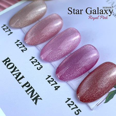 ICE GEL A BLACK Star Galaxy Gel 1274 Tulip Pink  3G