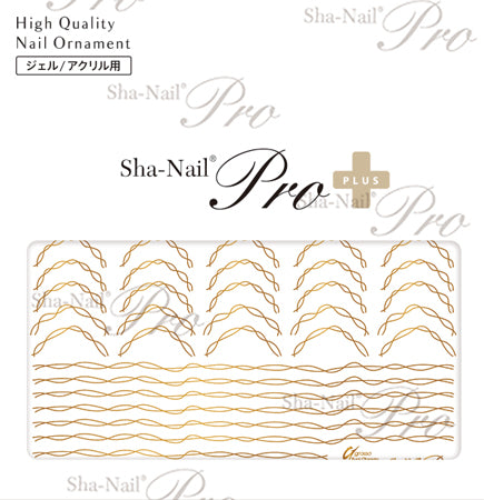 Sha-Nail Photo Nail Plus Waveline Gold RUMI-PWL01