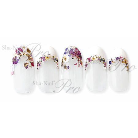 Photo Nail Plus FR-RRP01 [French] Real Pressed Floret Petal