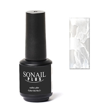 SONAIL PLUS AIKO Select Glitter Nail Ink Milky White #5 FY000460 8ML