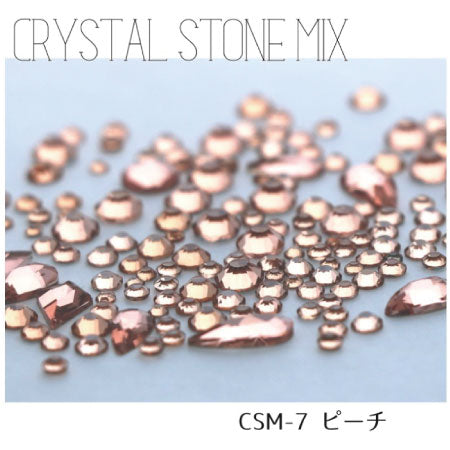 BEAUTY NAILER Crystal Stone Mix Peach CSM-7