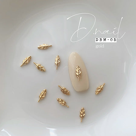 D.nail Deco Parts DBM-05 Gold 8.5x3mm 10P