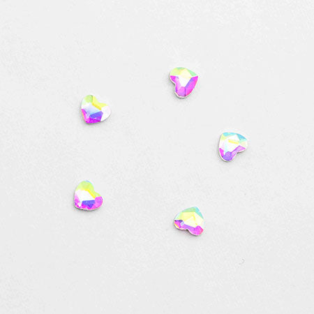 MATIERE Glass Stone Heart (FB) Aurora 3mm x 3.5mm