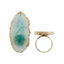 Bonnail Natural Stone Ring Petit Emerald