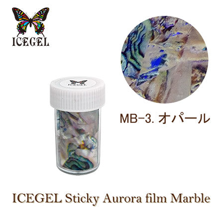 ICE GEL Sticky Aurora Film Marble Opal MB-03(Missing item)