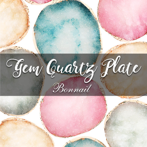 Bonnail Gem Quartz Plate Moon Topaz