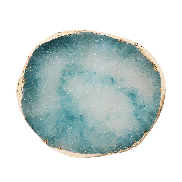Bonnail Gem Quartz Plate Moon Sapphire