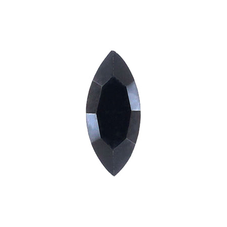 AURORA Flat Back Navette Jet 6mm*3mm