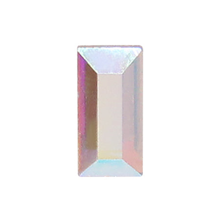 AURORA Flat Back Baguette Crystal AB (Aurora) 5mm x 2.5mm 6P