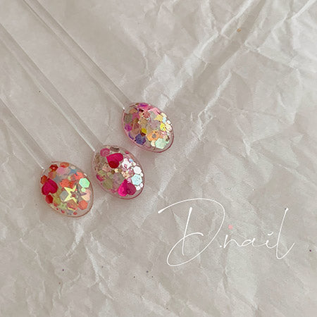 D.nail Decoration Hologram POP-01 Baby Pink Star