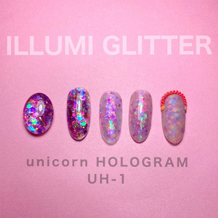 S Mint Illumi Glitter Unicorn HOLOGRAM