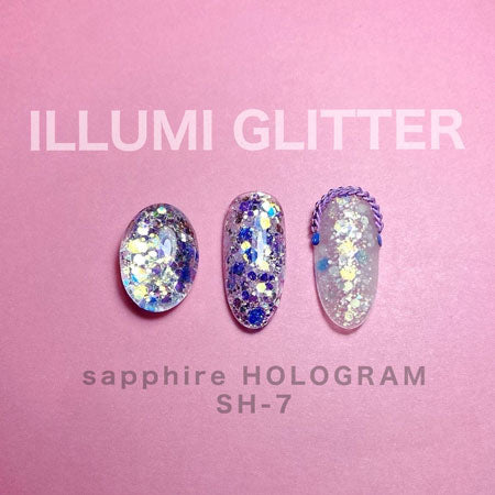 S Mint Illumi Glitter Sapphire HOLOGRAM