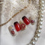 SONAIL×MAIKO Red Flower Orange Mini Stone Gorgeous Parts FY001029