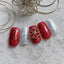 SONAIL×MAIKO Red Flower Orange Mini Stone Gorgeous Parts FY001029