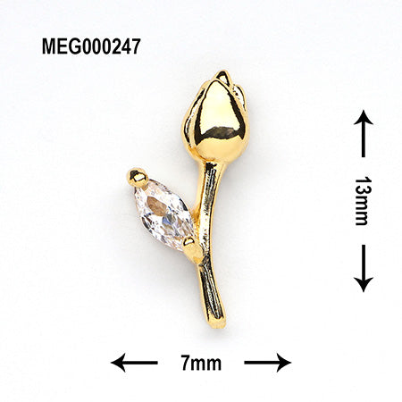 SONAIL×MEG Tree Branch Gold Leaf Botanical Parts
