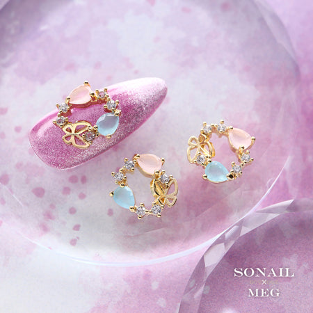 SONAIL×MEG Bijou Wreath One Point Butterfly