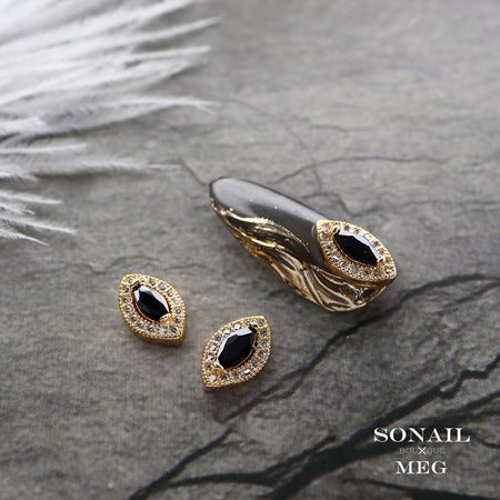 SONAIL×MEG Leaf Silhouette Bijou Border