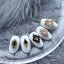 SONAIL×MEG Black Drop Elegant Heart Gold Parts