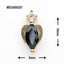 SONAIL×MEG Black Drop Elegant Heart Gold Parts