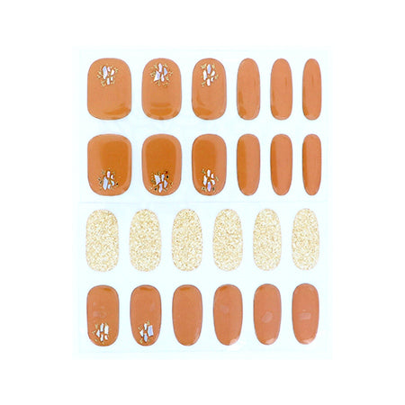 BEAUTY NAILER Prime Gel For Hand Nails PGH-1 Orange Pekoe x Glitter
