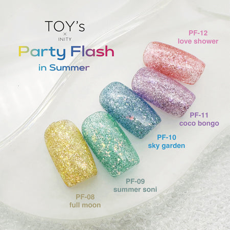 TOY's × INITY Party Flash Insummer 5-color set T-PFST5