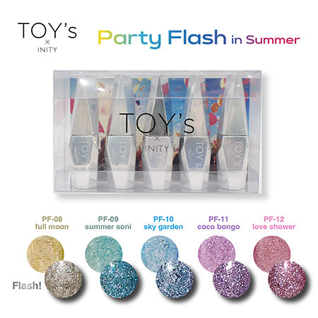 TOY's × INITY Party Flash Insummer 5-color set T-PFST5