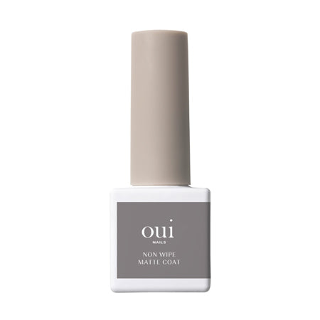 Oui Nails Non-wipe Matte Coat Brush: Long Square 8g