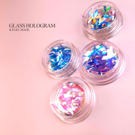 ICE GEL Glass Hologram 4 Color Set