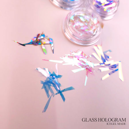 ICE GEL Glass Hologram 4 Color Set