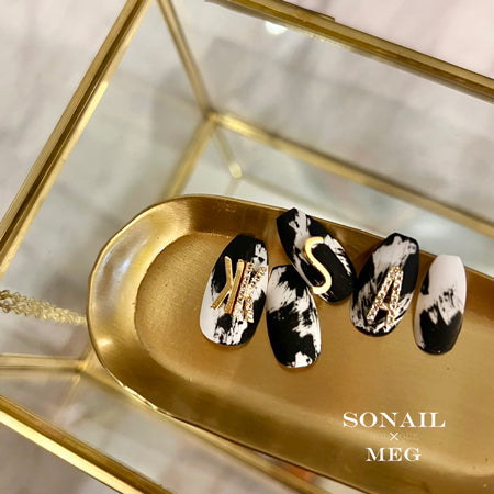 SONAIL×MEG Alphabet Gold & Stone Bijou S set MEG000278