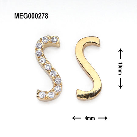 SONAIL×MEG Alphabet Gold & Stone Bijou S set MEG000278