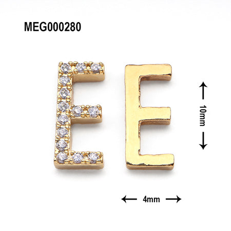 SONAIL×MEG Alphabet Gold & Stone Bijou E set MEG000280