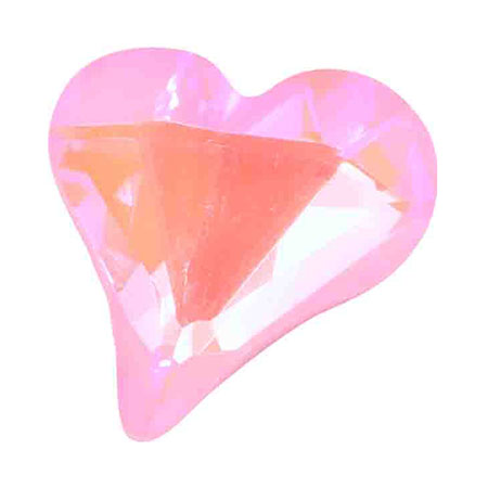 MATIERE Glass Stone Asymmetric Heart(3DB) Aurora Pink 3ＰＣＳ