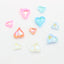 MATIERE Glass Stone Asymmetric Heart(3DB) Aurora Pale Blue 3ＰＣＳ