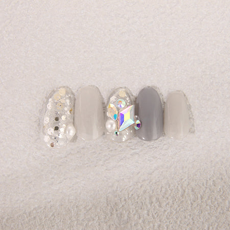 AURORA Flat Back Diamond Shape Crystal AB (Aurora) 9.9mm x 5.9mm