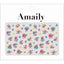 Amaily Nail Sticker NO. 3-39 Artistic Flower